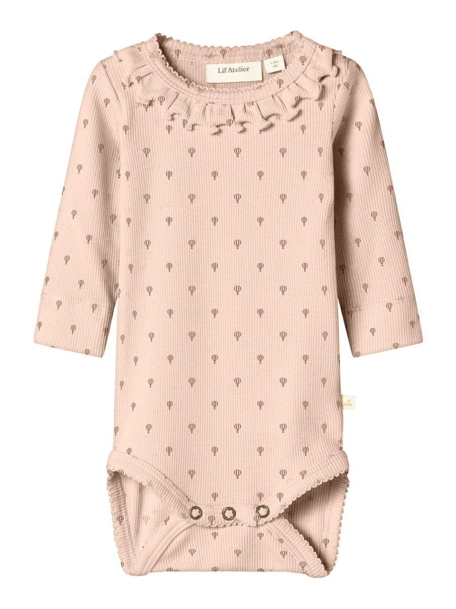 Lil' Atelier Baby GAGO KIS LS SLIM BODY - Cameo Rose | Torgunns Barneklær AS