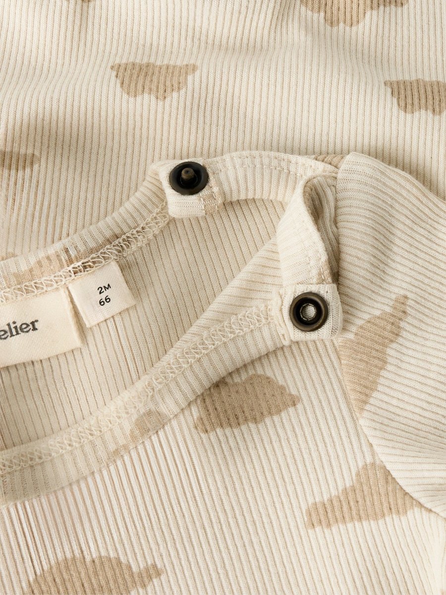 Lil' Atelier Baby GAGO LS NIGHTSUIT - Turtledove | SKY | Torgunns Barneklær AS