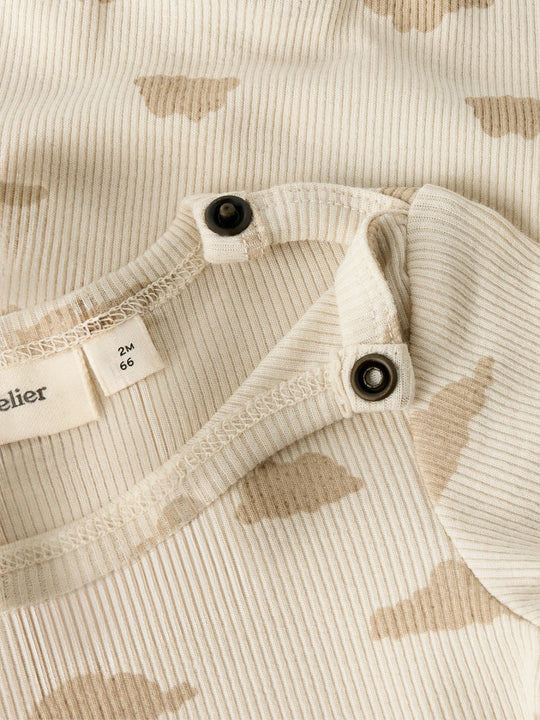 Lil' Atelier Baby GAGO LS NIGHTSUIT - Turtledove | SKY | Torgunns Barneklær AS