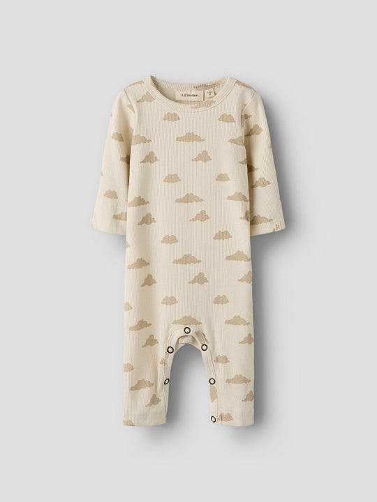 Lil' Atelier Baby GAGO LS NIGHTSUIT - Turtledove | SKY | Torgunns Barneklær AS