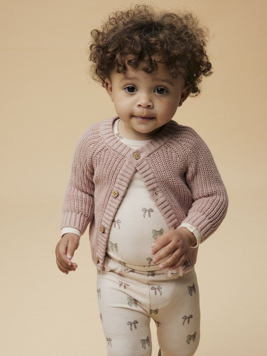 Lil' Atelier Baby GAVO EKO LS SLIM BODY NOOS - Silver Peony | BOW | Torgunns Barneklær AS