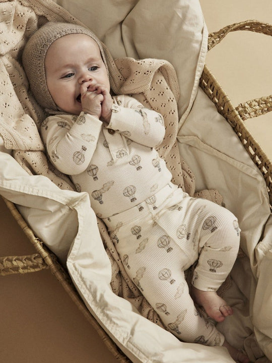 Lil' Atelier BABY GAVO ELF SLIM LEGGING NOOS - Turtledove | Air Balloon | Torgunns Barneklær AS