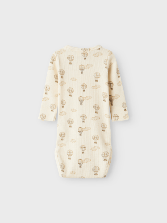 Lil' Atelier BABY GAVO EMO LS SLIM BODY NOOS - Turtledove | Air Balloon | Torgunns Barneklær AS