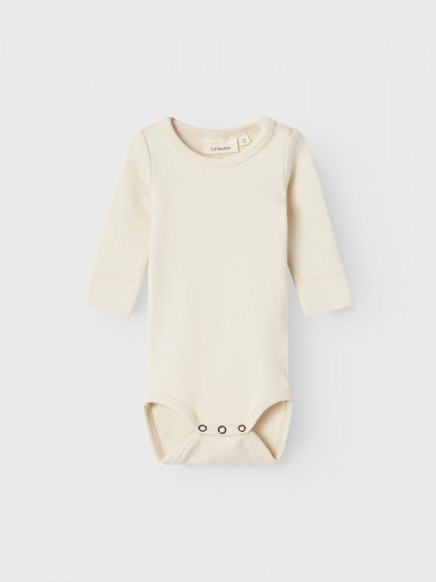 Lil' Atelier Baby GAYO LS SLIM BODY - Turtledove | Torgunns Barneklær AS