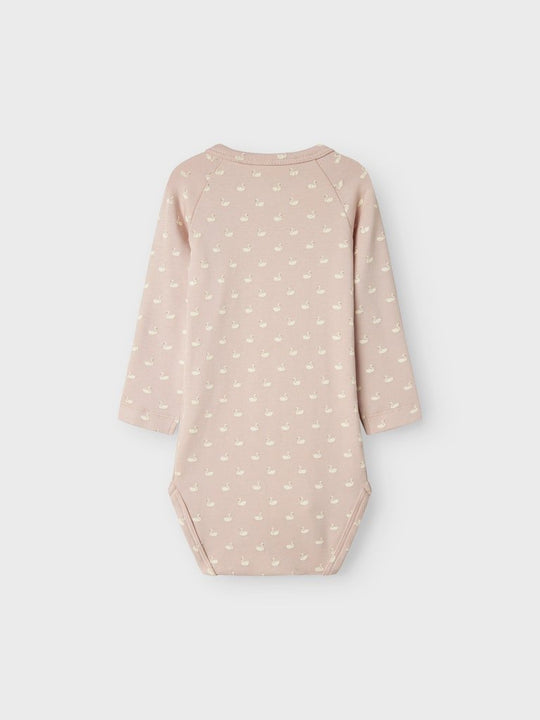 Lil' Atelier Baby GAYO LS SLIM WRAP BODY - Peach Whip | Torgunns Barneklær AS
