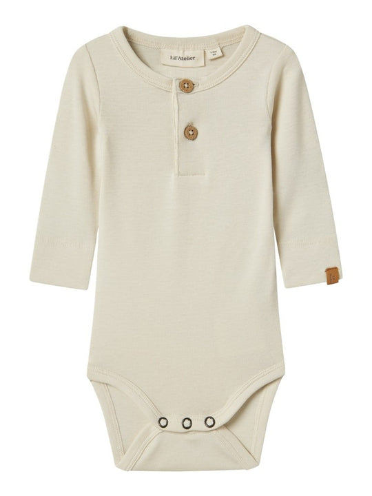 Lil' Atelier Baby GAYO SAR LS SLIM BODY - Turtledove | Torgunns Barneklær AS