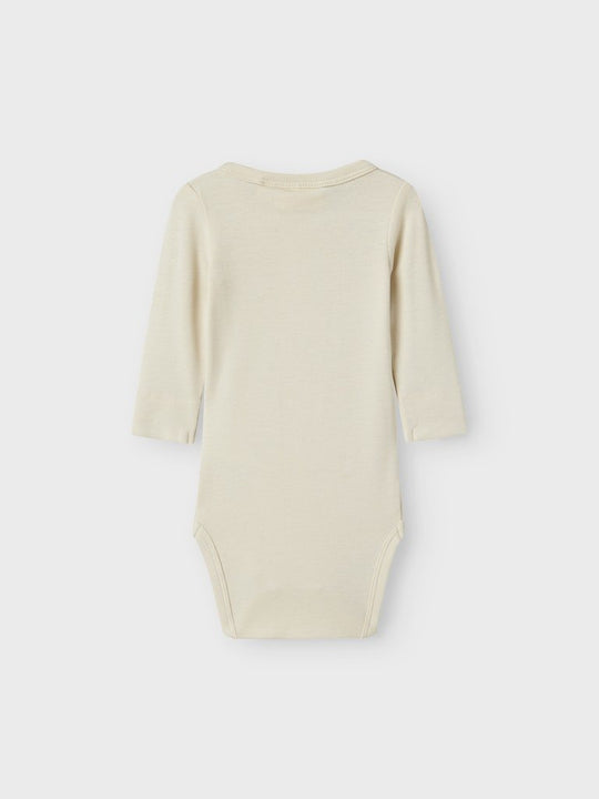 Lil' Atelier Baby GAYO SAR LS SLIM BODY - Turtledove | Torgunns Barneklær AS
