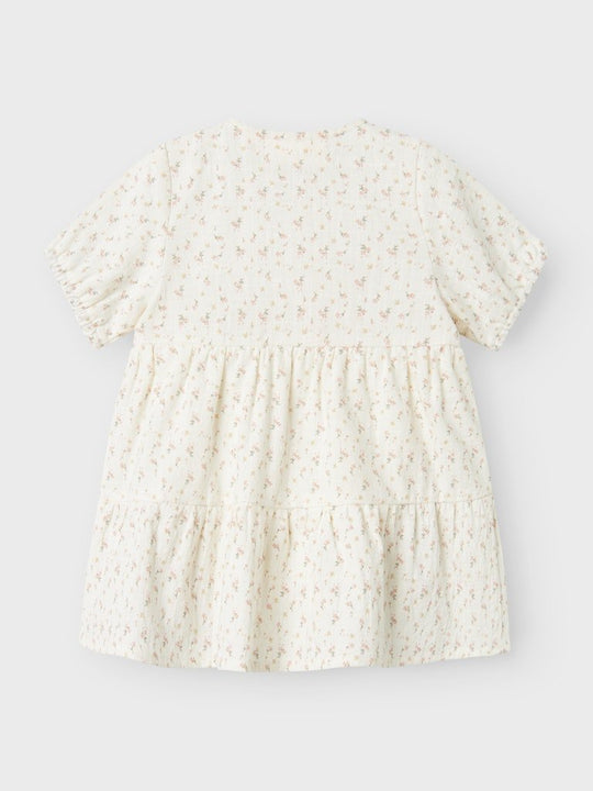Lil' Atelier Baby HAILEY SS LOOSE BODY DRESS - Coconut Milk | Torgunns Barneklær AS