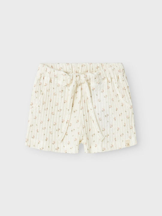 Lil' Atelier Baby HULLA HUA SHORTS - Coconut Milk | Torgunns Barneklær AS