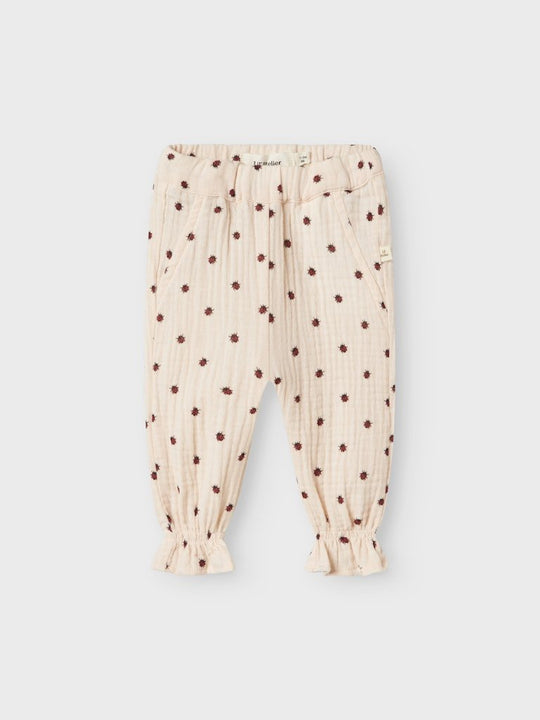 Lil' Atelier Baby IA LOOSE PANT - Silver Peony | Torgunns Barneklær AS