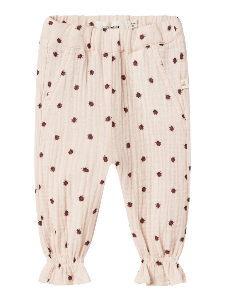 Lil' Atelier Baby IA LOOSE PANT - Silver Peony | Torgunns Barneklær AS