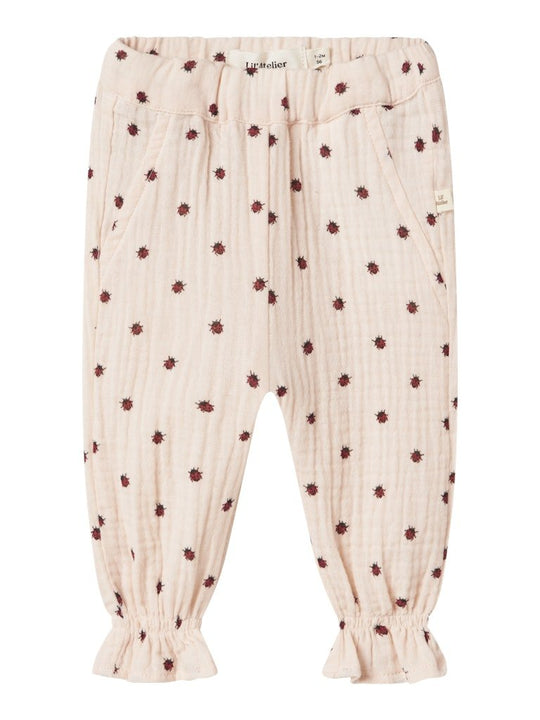 Lil' Atelier Baby IA LOOSE PANT - Silver Peony | Torgunns Barneklær AS