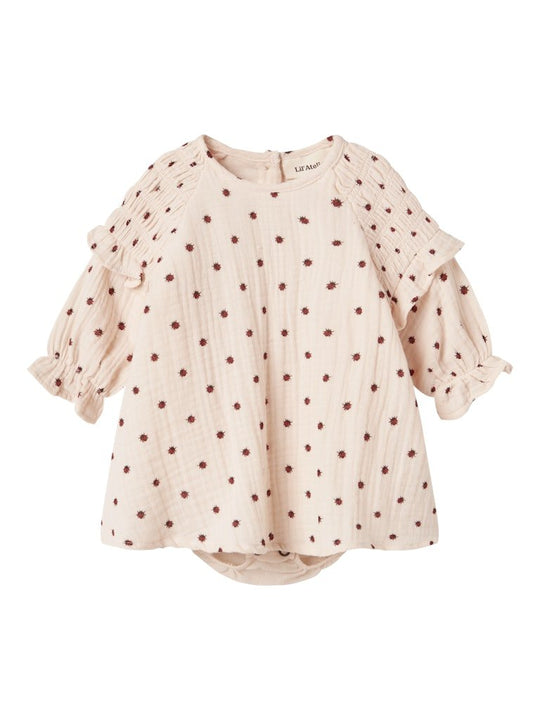 Lil' Atelier Baby IA LS LOOSE SHIRT BODY - Silver Peony | Torgunns Barneklær AS