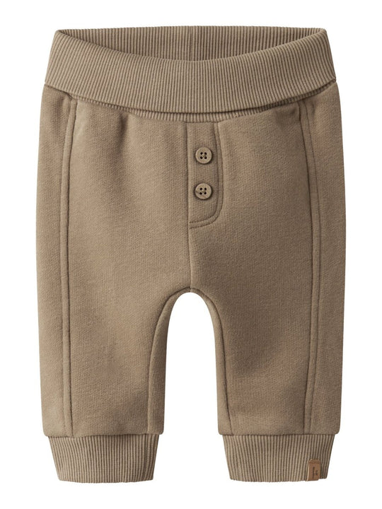 Lil' Atelier Baby ILONDON RAS LOOSE SWEAT PANT - Sepia Tint | Torgunns Barneklær AS