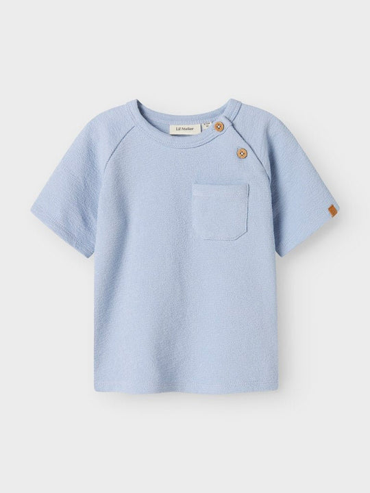 Lil' Atelier Baby JOLLO SS SWEAT - Zen Blue | Torgunns Barneklær AS