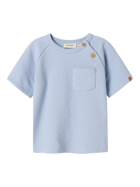 Lil' Atelier Baby JOLLO SS SWEAT - Zen Blue | Torgunns Barneklær AS