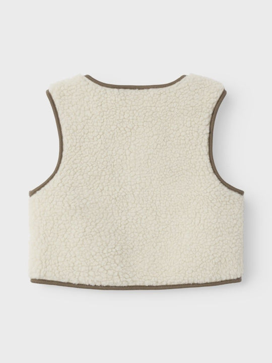 Lil' Atelier Baby LAJO LOOSE VEST - Turtledove | Torgunns Barneklær AS