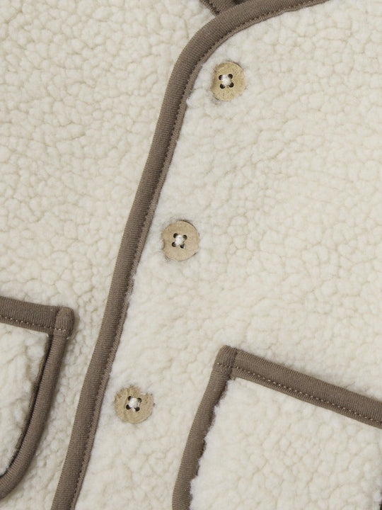 Lil' Atelier Baby LAJO LOOSE VEST - Turtledove | Torgunns Barneklær AS