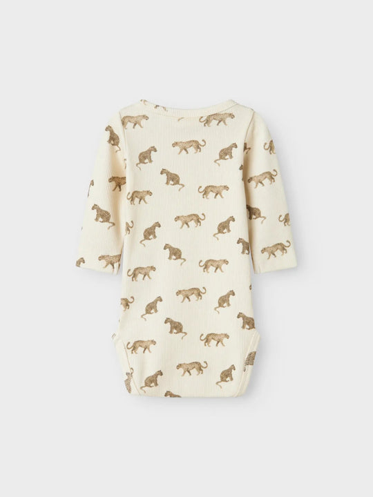 Lil' Atelier Baby LAVO ENO LS SLIM BODY - Turtledove | LEO | Torgunns Barneklær AS