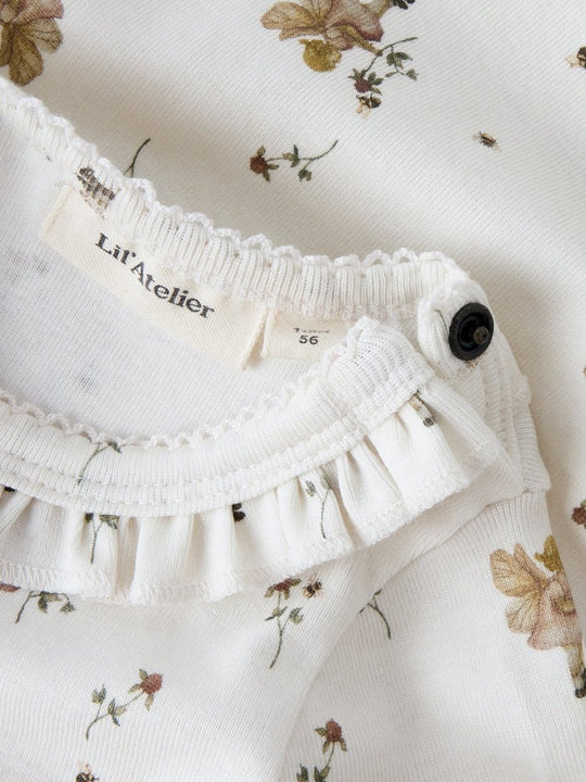 Lil' Atelier Baby LAYO SIN LS SLIM BODY - Coconut Milk | FAIRY | Torgunns Barneklær AS