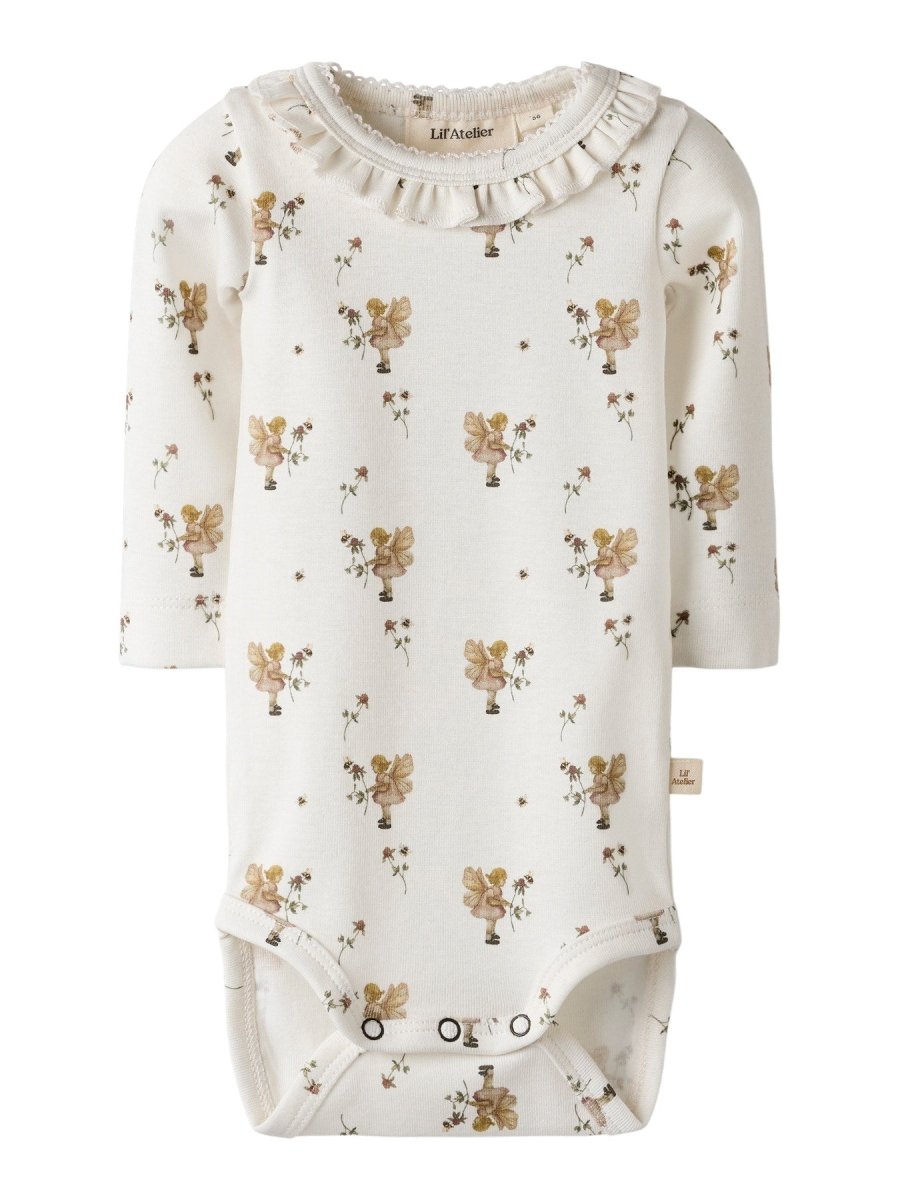 Lil' Atelier Baby LAYO SIN LS SLIM BODY - Coconut Milk | FAIRY | Torgunns Barneklær AS