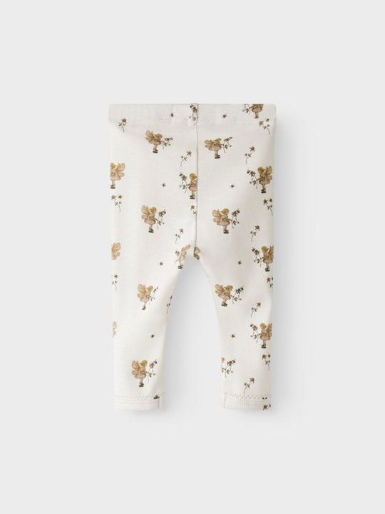 Lil' Atelier Baby LAYO SIN SLIM LEGGINGS - Coconut Milk | FAIRY | Torgunns Barneklær AS