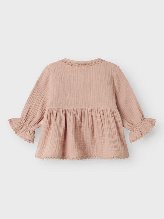 Lil' Atelier Baby LULU LS SHIRT - Misty Rose | Torgunns Barneklær AS