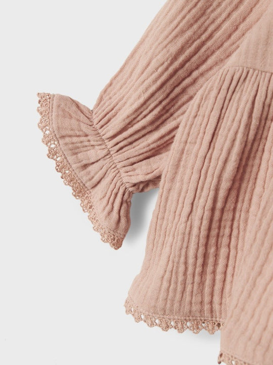 Lil' Atelier Baby LULU LS SHIRT - Misty Rose | Torgunns Barneklær AS