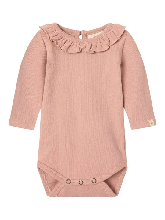 Lil' Atelier Baby LUNA LS SLIM BODY - Misty Rose | Torgunns Barneklær AS