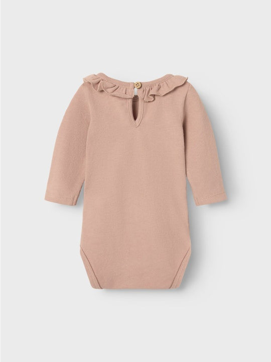 Lil' Atelier Baby LUNA LS SLIM BODY - Misty Rose | Torgunns Barneklær AS