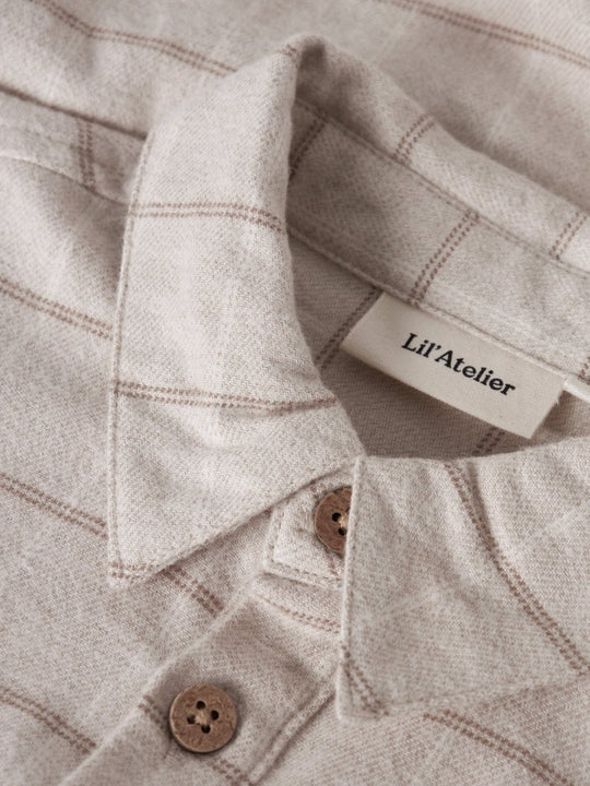 Lil' Atelier Baby NADIM LS LOOSE BODY SHIRT - Pure Cashmere | Torgunns Barneklær AS