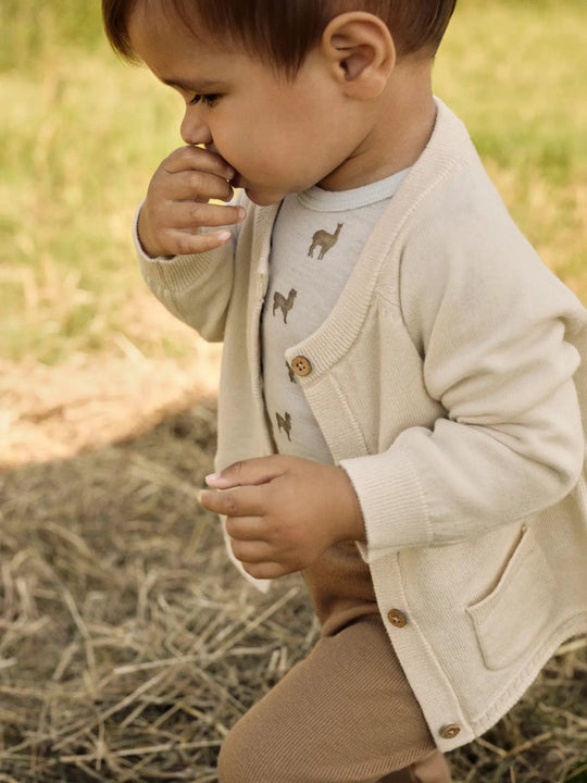 Lil' Atelier Baby NOEL NOR WOOL LS SLIM BODY - Gray Dawn | LAMA | Torgunns Barneklær AS