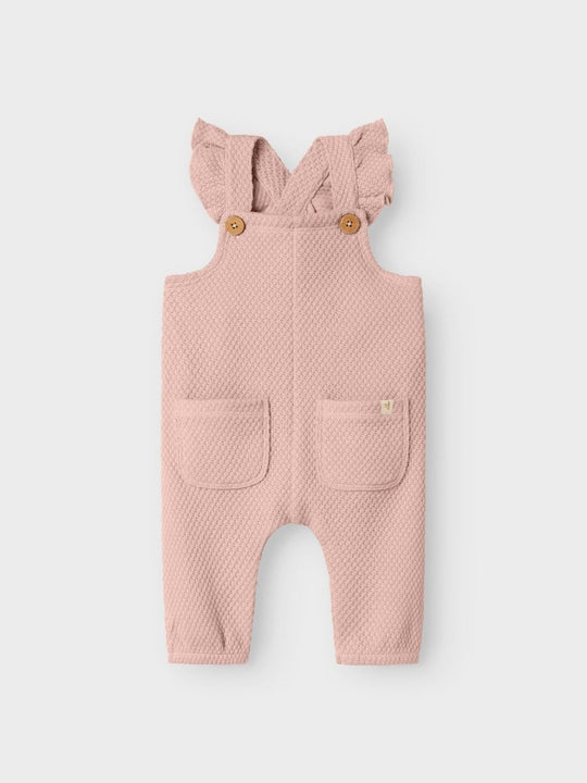 Lil' Atelier Baby NOELLA LOOSE SWEAT OVERALL - Cameo Rose | Torgunns Barneklær AS