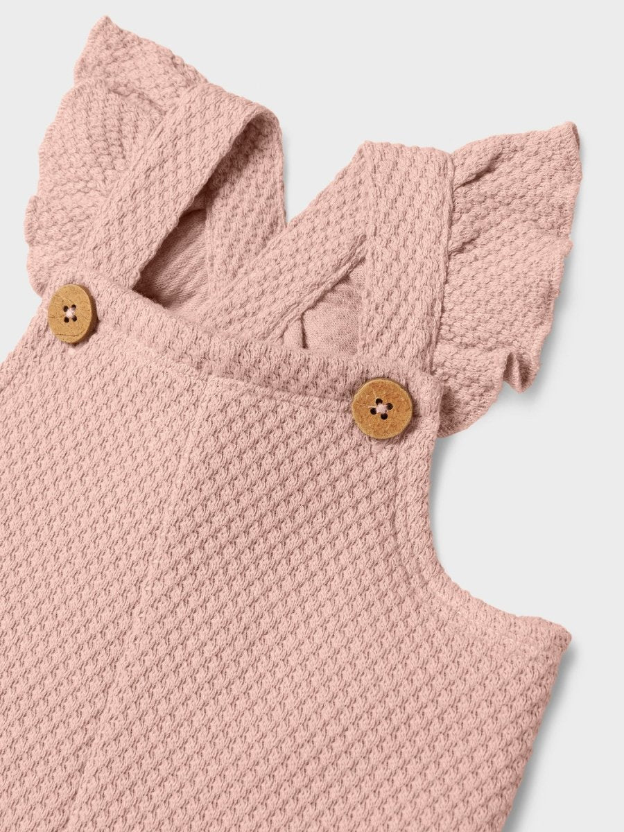 Lil' Atelier Baby NOELLA LOOSE SWEAT OVERALL - Cameo Rose | Torgunns Barneklær AS