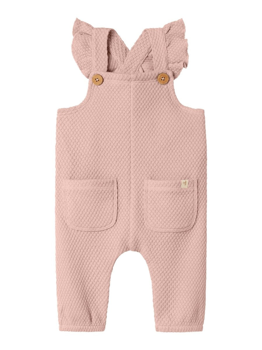 Lil' Atelier Baby NOELLA LOOSE SWEAT OVERALL - Cameo Rose | Torgunns Barneklær AS