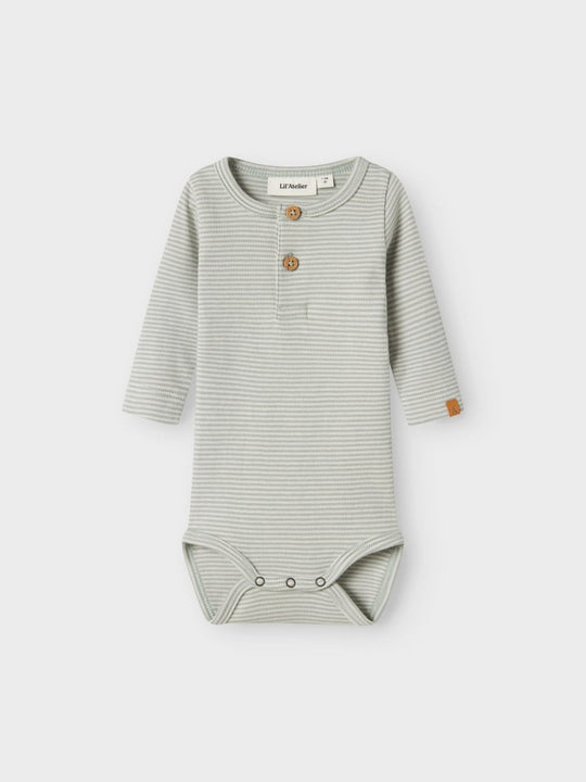 Lil' Atelier Baby OHIO LS SLIM BODY - Murmur | PIGEON | Torgunns Barneklær AS