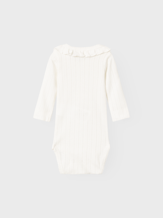 Lil' Atelier Baby RACHEL NIS LS SLIM BODY NOOS - Coconut Milk | Torgunns Barneklær AS