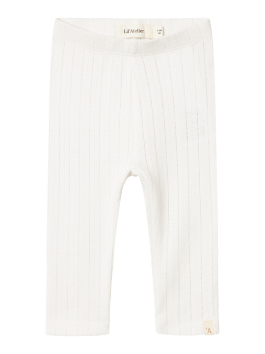 Lil' Atelier Baby RACHEL NIS SLIM LEGGINGS NOOS - Coconut Milk | Torgunns Barneklær AS