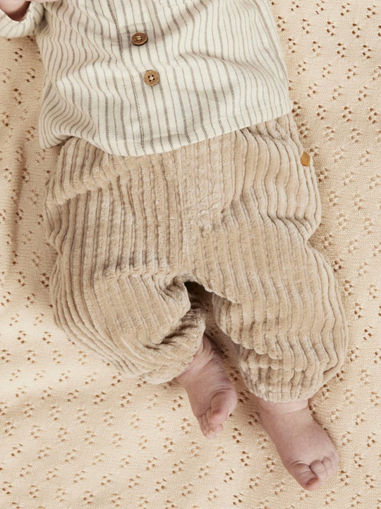 Lil' Atelier Baby RAUL LOOSE CORD PANT - Oxford Tan | Torgunns Barneklær AS