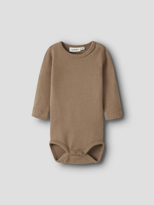 Lil' Atelier BABY THORO LEO LS SLIM BODY - Sepia Tint | Torgunns Barneklær AS