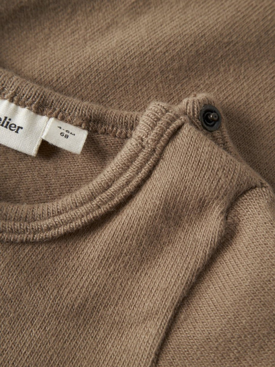 Lil' Atelier BABY THORO LEO LS SLIM BODY - Sepia Tint | Torgunns Barneklær AS