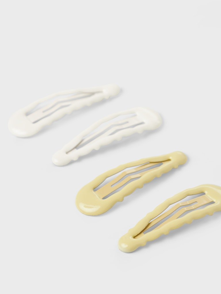 Lil' Atelier HANNE 4P HAIR CLIPS - Coconut Milk | Torgunns Barneklær AS