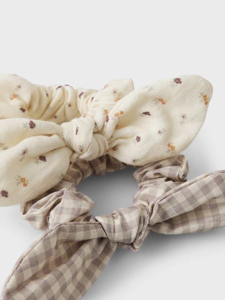 Lil' Atelier LALU 2 PACK HAIR ELASTIC - Turtledove Etherea | Torgunns Barneklær AS