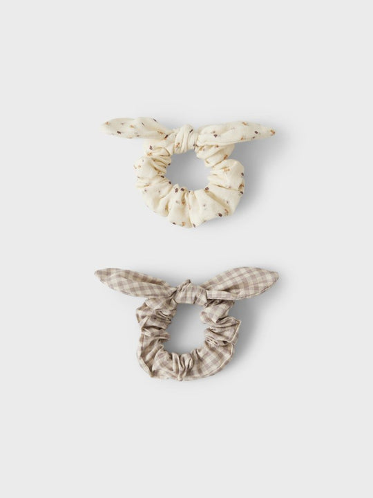 Lil' Atelier LALU 2 PACK HAIR ELASTIC - Turtledove Etherea | Torgunns Barneklær AS