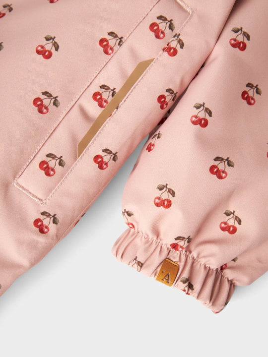 Lil' Atelier LASNOW10 vinterdress – Misty Rose | Cherry | Torgunns Barneklær AS