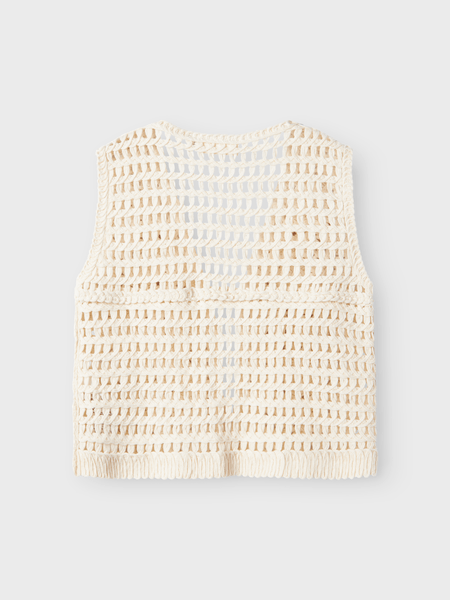 Lil' Atelier Mini DAGNY LOOSE VEST - Turtledove | Torgunns Barneklær AS