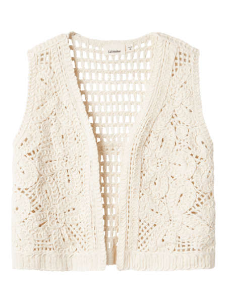 Lil' Atelier Mini DAGNY LOOSE VEST - Turtledove | Torgunns Barneklær AS