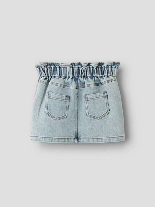 Lil' Atelier Mini DARLEE DOA DENIM SKIRT - Medium Blue Denim | FLOWER | Torgunns Barneklær AS