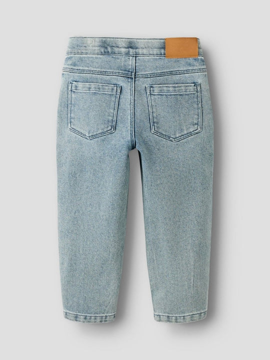 Lil' Atelier Mini DARLEE DOA LOOSE JEANS - Medium Blue Denim | FLOWER | Torgunns Barneklær AS