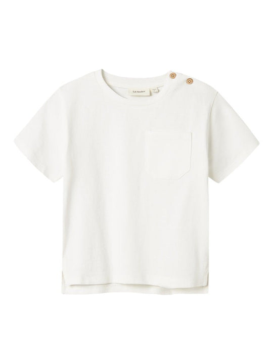 Lil' Atelier MINI DOLAN SS LOOSE TOP - Coconut Milk | Torgunns Barneklær AS